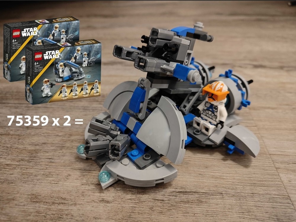 Lego 332nd "Heavy Swamp Speeder" / Alternate Build of 2 x 75359