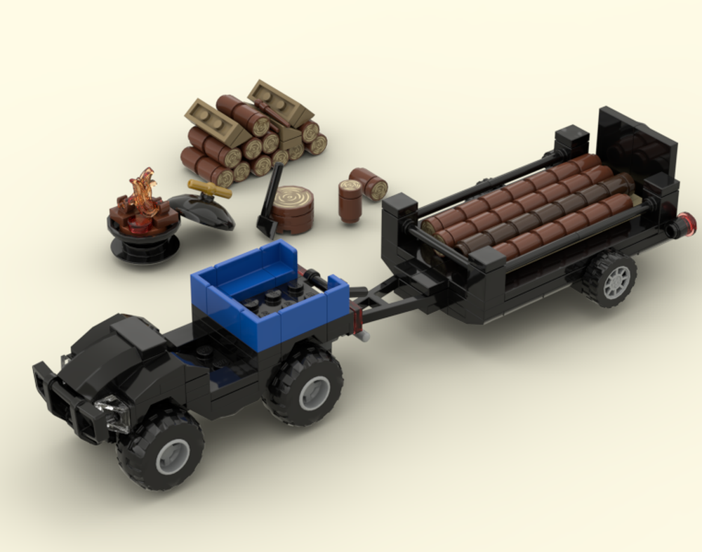 Lego Mini tractor series farm for harvesting 2