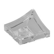 Lego Plate Special 2 x 2 with Double Inverted Curve, 1 Stud / Trans-Clear