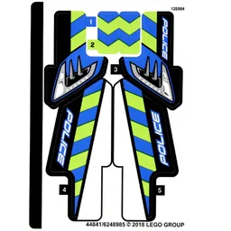Sticker Sheet for Set 42091-1 / [No Color/Any Color]