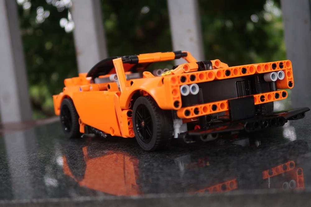 Lego Technic 42093 D model V8 Muscle car
