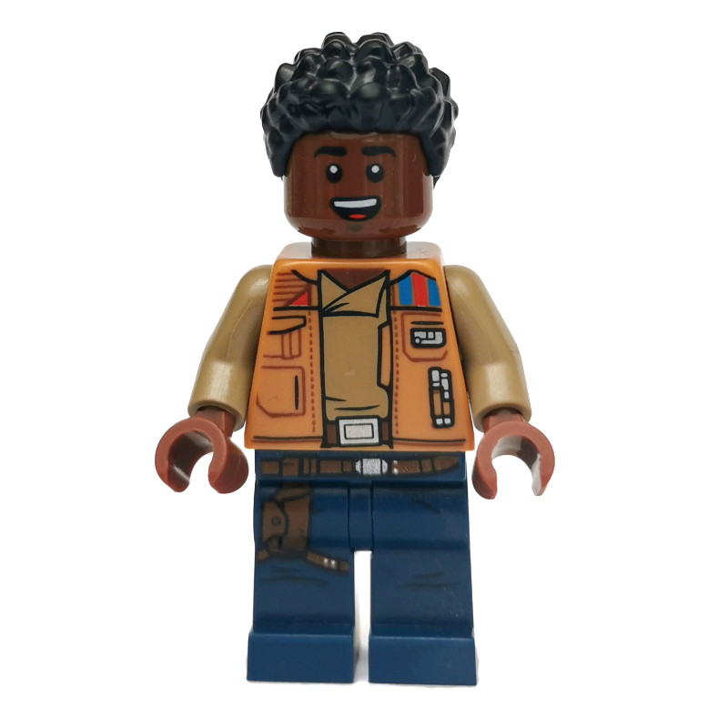 Lego Finn, Tan Undershirt, Dark Blue Legs