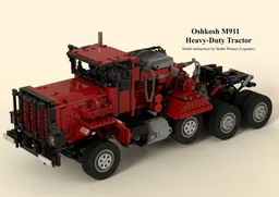 Oshkosh M911 Red Version HET (Heavy Equipment Transporter)