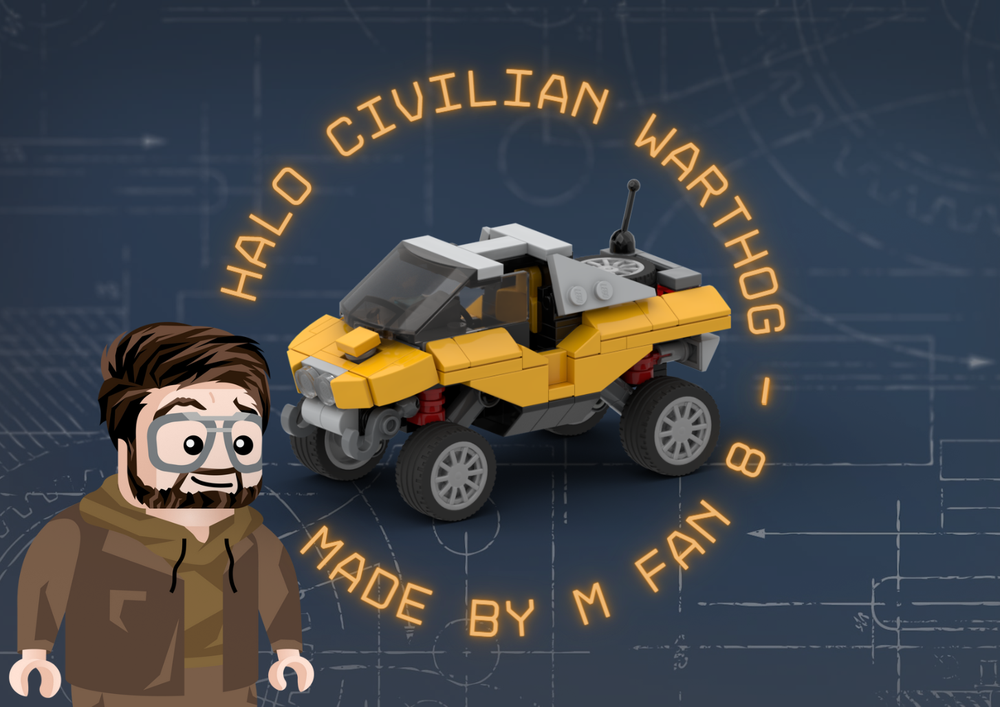 Lego Civilian Warthog - Halo game