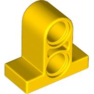 Lego Technic Pin Connector Plate 1 x 2 x 1 2/3 [Two Holes On Top] / Yellow