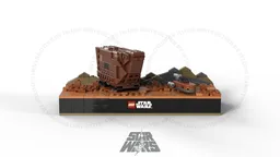 Micro Diorama Sandcrawler & Landspeeder : Desktop Version