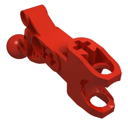 Large Figure Skeletal, Limb, Angular with Ball Joint and Ball Socket / Red