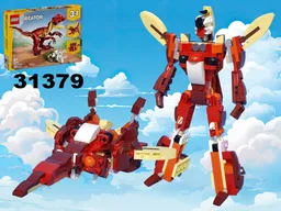 Transformers Space Cruise using set 31379 Fierce Dinosaur