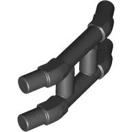 Bar, Parallel Angled with 2 Connecting Bars (Train Hinge) / Black