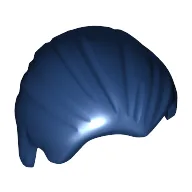 Hair Combed Back / Dark Blue