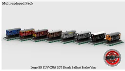 (PACK) Lego BR ZUV/ZUA Shark Ballast Brake Van (1:48 Scale)