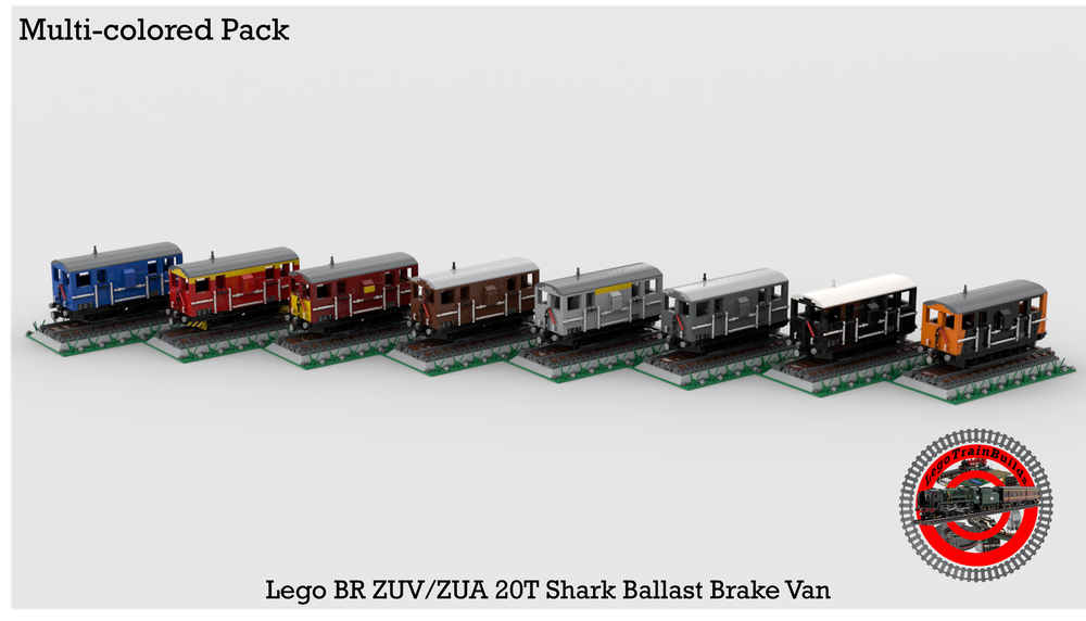 Lego (PACK) Lego BR ZUV/ZUA Shark Ballast Brake Van (1:48 Scale)