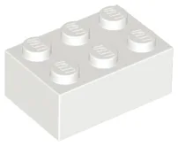 Brick 2 x 3 / White
