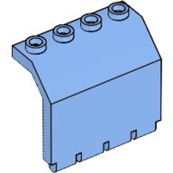 Lego Hinge Panel 2 x 4 x 3 1/3 / Medium Blue