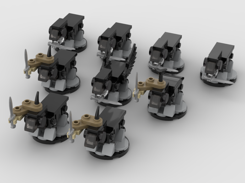 Lego Pony Ringwraiths (Hooded)