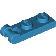 Lego Plate Special 1 x 2 with Handle on End [Closed Ends] / Dark Azure