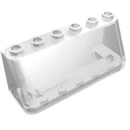 Windscreen 2 x 6 x 2, Wide Top / Trans-Clear