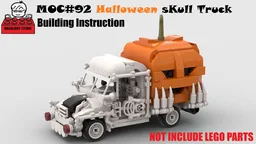 MOC#92 Hallloween Skull Truck