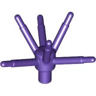 Plant, Flower Stem with Bar and 6 Stems / Dark Purple