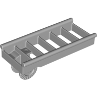 Lego Duplo Ladder with Base Locking Ring, Short (Fire) / Light Bluish Gray