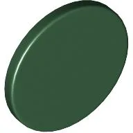 Road Sign Clip-on 2 x 2 Round / Dark Green