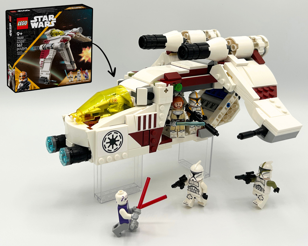 Lego Republic Gunship - Heavy Combat Version (75432 Alternate Model)
