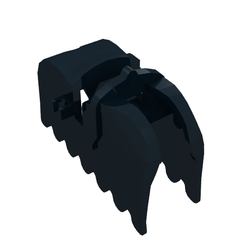 Lego Animal / Creature Accessory, Horse Barding [Plain] / Black