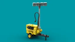 Generator Trailer with Spotlight