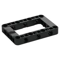 Technic Beam Frame 5 x 7 with 3 x 5 Opening Thick / Black