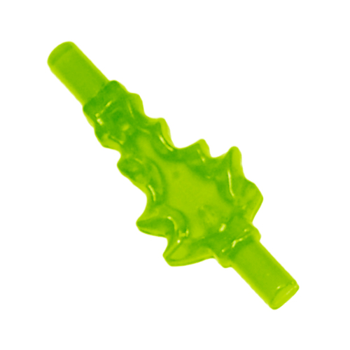 Lego Wave / Power Burst / Flame, Bolt Small with Bar Ends / Trans-Bright Green