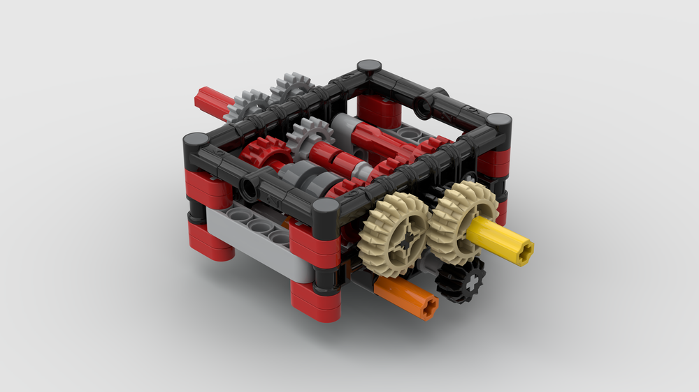 Lego 4-speed sequential gearbox