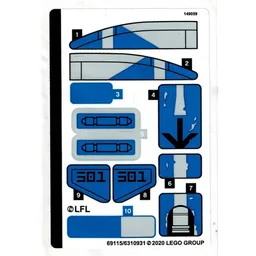 Sticker Sheet for Set 75280-1 / [No Color/Any Color]