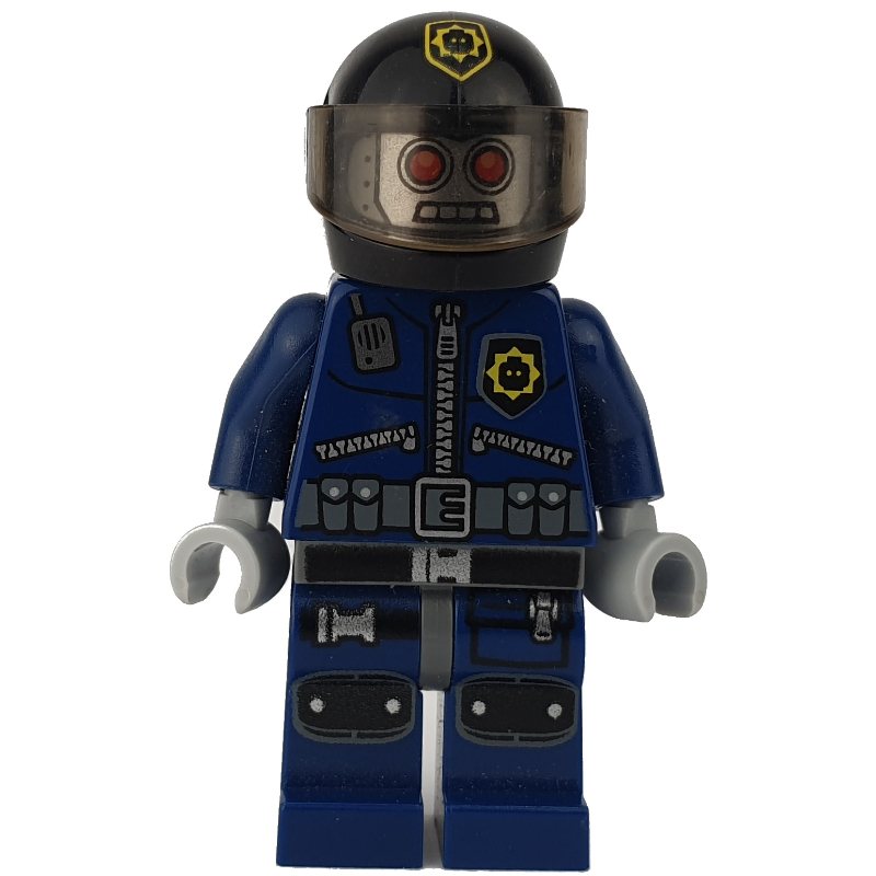 Lego Robot Police with Helmet