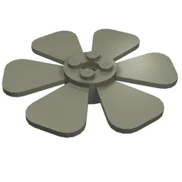 Propeller 6 Blade Fan 8 x 8 / Dark Gray