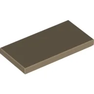 Tile 2 x 4 with Groove / Dark Tan