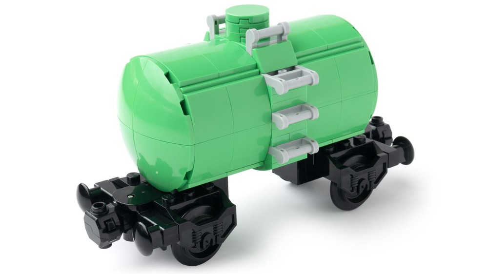 Lego Green tank car