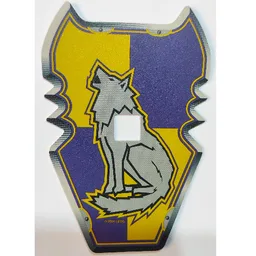 Large Figure Shield with Knights Kingdom Danju Print / [No Color/Any Color]