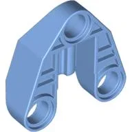 Technic Connector Block 3 x 3 Triangular with Axle, and Pin Hole / Medium Blue