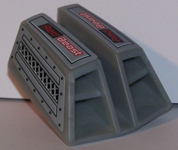 Lego Technic Engine Air Scoop Double (RC Car) with Side Vents and 'Red Beast' Pattern (Stickers) - Set 8378