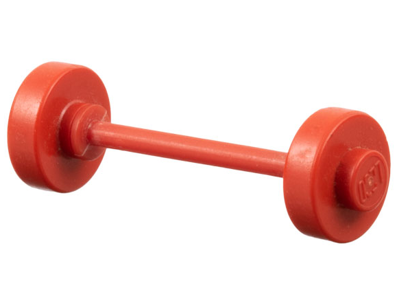 Lego Belville / Fabuland Wheels with White Axle / Red