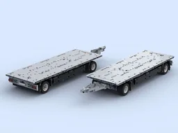1:17 RC Flatbed Truck with Trailer