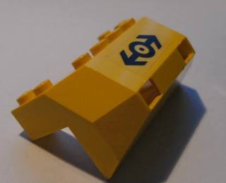 Lego Train Front Sloping Base with Train Logo Pattern (Sticker) - Set 4559