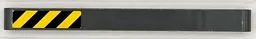 Technic, Liftarm Thick 1 x 11 with Black and Yellow Danger Stripes Pattern Model Left Side (Sticker) - Set 42098