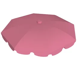 Belville, Equipment, Umbrella Top with Rounded Bottom Flaps / Medium Dark Pink