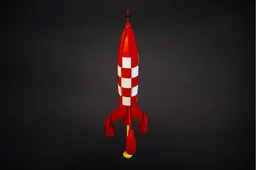 F01 - Retro Moon Rocket inspired
