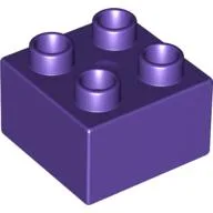 Duplo Brick 2 x 2 / Dark Purple