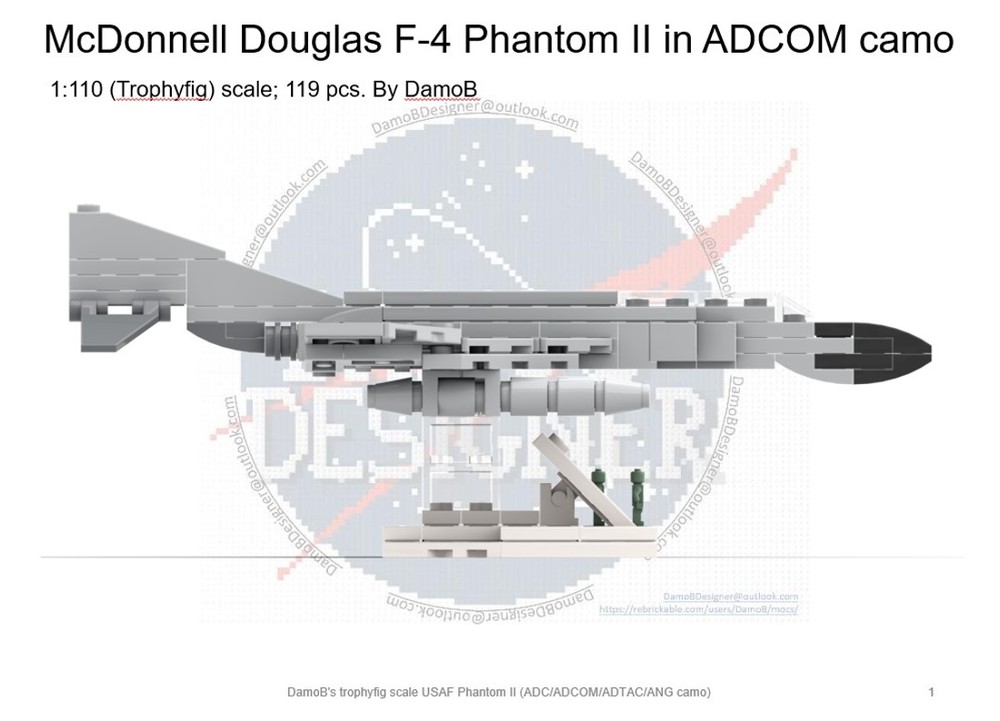 Lego USAF McDonnell Douglas F-4 Phantom II ADCOM_ADTAC_ANG