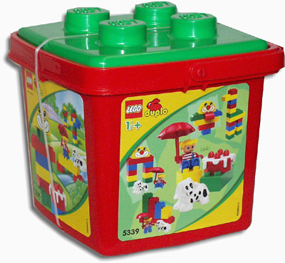 Lego Small Bucket with Dog