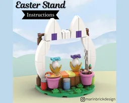Easter Egg Stand - Lego Easter Moc