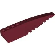 Brick Wedged, Curved 12 x 3 Right / Dark Red